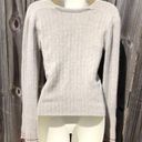 Free People  Anthropologie Small Wool Flared sleeve sweater top Gray May Morning Photo 9