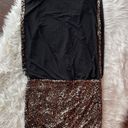 Bebe Black Blouson Sequined Mini Dress Photo 4