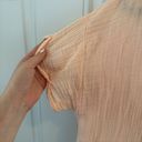 Edge S' peach gauze top short sleeve lightweight 100% cotton size large Photo 1