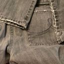 Loft  slim & straight leg jeans grey gray slight distressed 100% cotton 6 EUC Photo 11