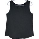 Universal Standard  Women's Black Ribbed Stretch Sleeveless Tank Top Size M 18-20 Photo 0