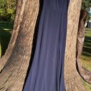 Jump NWOT Y2K 2000s  Apparel Size 5/6 Navy Blue Maxi Side Slit Formal Dress Photo 3