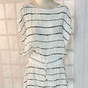 Vix Paula Hermanny  white black striped drawstring waist mini cover up size XS Photo 0