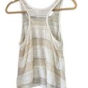 Kirra  Ivory and Metallic Gold Lace Tank, size S Photo 4