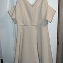 DO+BE Cream Colored Shoulder Cuff Dress Photo 1