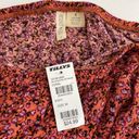 Sky And Sparrow  Coral Floral Crop Top Size Medium NWT Photo 3