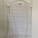 Dress Barn  women’s lace sparkly sleeveless blouse — large Photo 0