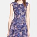 Rebecca Taylor Sonic Garden Fit & Flare Abstract Print Dress size 6 Small Photo 1