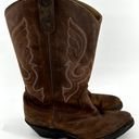 Shyanne  Donna Embroidered Western Boots Leather Classic Cowgirl Heeled Brown 9 Photo 2