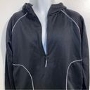 Good American  Performance 1/2 Zip & Size Zip Black Hoodie Tunic Small Photo 15