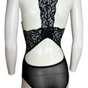 Marilyn Monroe Womens MEDIUM black lace-Detail Open Back bodysuit MARYLIN MAROE​ Photo 8