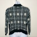 Nine West  Boxy Plaid Mock Neck Acrylic Sweater size XL Photo 7