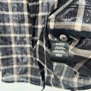 Rebecca Taylor La Vie  Metallic Plaid Button Up Top Black Pink Long Sleeve Size M Photo 10