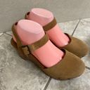 House of Harlow  1960 Cherub Clog Chestnut Brown Shoes Leather 9 M Ankle Strap Photo 4