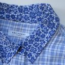 Equipment NWT  Sleeveless Slim Signature in Nautical Blue Silk Button-up Shirt S Photo 2