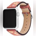 Coach  Women's Apple Watch Band Rouge Floral Leather Strap 38 40 41 Photo 1