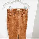 L'AGENCE The Affair High-Rise Flare Wide Leg Corduroy Jeans in Brown Size 25 NWT Photo 5