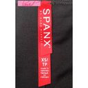 Spanx Faux Leather Pencil Skirt Very Black High-Waist Shiny Stretchy Edgy Midi Photo 10