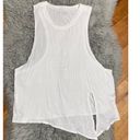 Beyond Yoga  Tie Front Muscle Tee White Size Small Photo 1