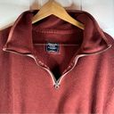 Abercrombie & Fitch  Womens Quarter Zip Pull Over Color Rust Size Large Photo 3