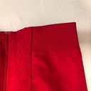 Oleg Cassini  SPORT Red Quilted Black Collar Sleeveless Windbreaker Vest Jacket Photo 4