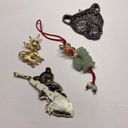 Lot Of 4 Animal Costume Pendants / Charms Variety Cat, Koala, Donkey, Rooster Photo 0