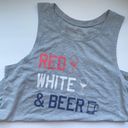 Grayson Threads Grayson / Threads ‘Red White & Beer’ graphic print swing tank, size M Photo 0
