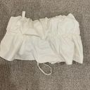 Cloud Ten White Ruffle Crop Top Photo 1