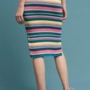 Anthropologie  Maeve Women’s Sz M Stripe Knit Lana Sweater Straight Midi Skirt Photo 2