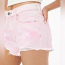 Aeropostale  high rise Shorty Denim Shorts Tie Dye pink 000 Photo 13