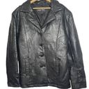 Vintage Jacket Size 2X Plus Patchwork Black Leather Y2K 90s Grunge Hippie Photo 0