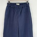 Everlane  Blue Organic Cotton Pull On Wide Leg Easy Pants Medium Photo 8