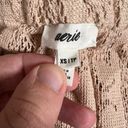 Aerie  Patchwork Floral Lace Swim Cover Up Skirt XS Women’s Cream 1262 Photo 3