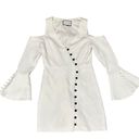 Alexis  'Galen' ivory long sleeve button front mini dress size Small Photo 2