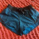 Lululemon Blue and black pattern  shorts Photo 0