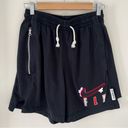 Nike Sz S Womens Standard Fit Black Embroidered "FLY" Cotton Basketball Shorts Photo 0