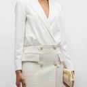 Derek Lam 10 Crosby Chiara White Tweed Blazer Mini Dress Size 0 Photo 0