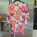 Trina Turk 💕💕 Sevilla Tunic ~ Swimsuit Coverup Multi-Color Print Small NWOT Photo 9