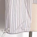 EXPRESS Stretch Y2K Cottagecore Bell Sleeve Corset Pinstripe Top Size 5/6 Photo 7