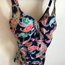 MiracleSuit  Amici V Neck Paisley Swimsuit Photo 4