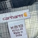 Carhartt  Plaid Roll Tab Button Down Long Sleeve Shirt - Medium Photo 3