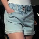 A loves A Paperbag High Waisted Denim Shorts Photo 3