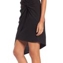 Chelsea28 Black Tie Front Twist Asymmetrical Dress Women Sleeveless Photo 2