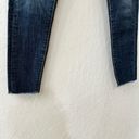 Levi's  Wedgie Skinny 501 Jeans Raw Hem Medium Dark Wash Button Fly Stretch 24 Photo 4