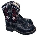 Ariat  Fatbaby Original Embroidered Skull Cowboy Westerm Boots WMN 7.5 Black Red Photo 0