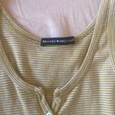 Brandy Melville Yellow Stripped Tank Top Photo 1