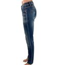 Kimberly Reign Blue  Faded Low Rise Distressed Skinny Ankle Crop Denim Jeans 29R Photo 1