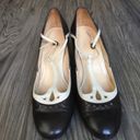 Loft  Ann Taylor T‎ Trap Mary Jane Leather 3" Heels Pumps Womens Size 9M Photo 1