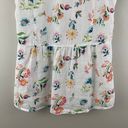 J.Jill  White Multicolor Floral Paisley Linen Collared Sleeveless Button Up Tank Photo 7