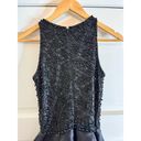 Vintage Victoria Embellished Beaded Sequin Ball Gown Dress Silk Black Womens 2 Photo 7